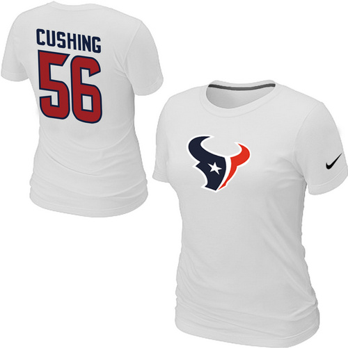 Nike Houston Texans 56 Cushing Name & Number White Women's T-Shirt,We sell and wholesale Nike Houston Texans 56 Cushing Name & Number White Women's T-Shirt on line form chian!