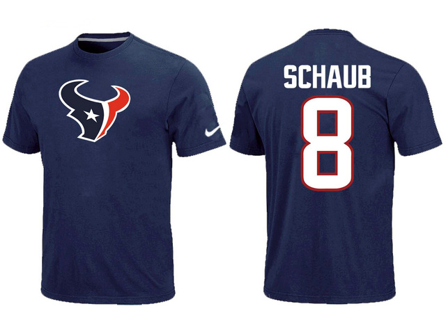 Nike Houston Texans 8 schaub Name & Number Blue T-Shirt,We sell and wholesale Nike Houston Texans 8 schaub Name & Number Blue T-Shirt on line form chian!