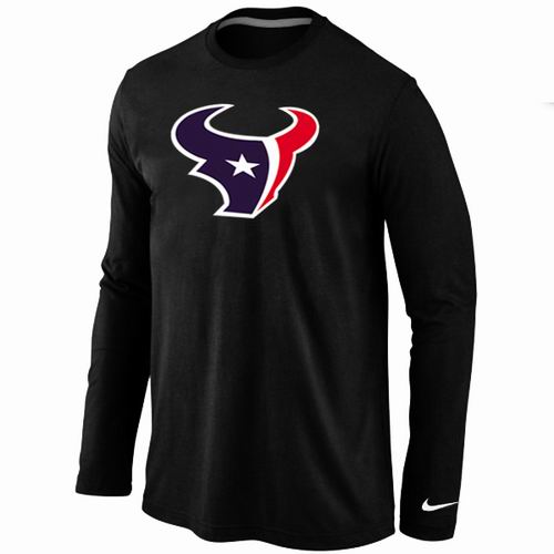Nike Houston Texans Logo Long Sleeve T-Shirt black,We sell and wholesale Nike Houston Texans Logo Long Sleeve T-Shirt black on line form chian!