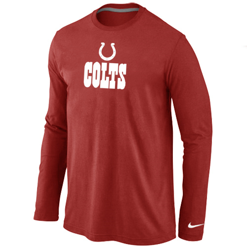 Nike Indianapolis Colts Authentic Logo Long Sleeve T-Shirt Red,We sell and wholesale Nike Indianapolis Colts Authentic Logo Long Sleeve T-Shirt Red on line form chian!