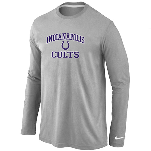 Nike Indianapolis Colts Heart & Soul Long Sleeve T-Shirt Gray,We sell and wholesale Nike Indianapolis Colts Heart & Soul Long Sleeve T-Shirt Gray on line form chian!