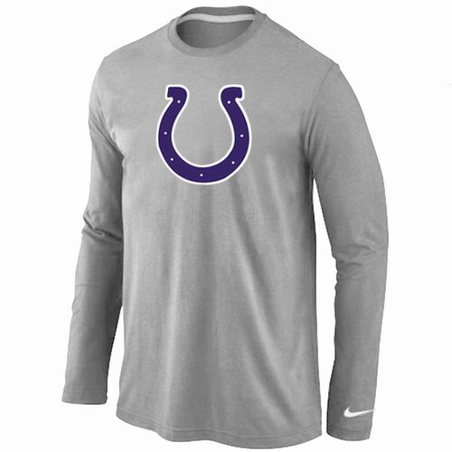 Nike Indianapolis Colts Logo Long Sleeve T-Shirt Gray,We sell and wholesale Nike Indianapolis Colts Logo Long Sleeve T-Shirt Gray on line form chian!