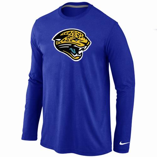 Nike Jacksonville Jaguars Logo Long Sleeve T-Shirt Blue,We sell and wholesale Nike Jacksonville Jaguars Logo Long Sleeve T-Shirt Blue on line form chian!