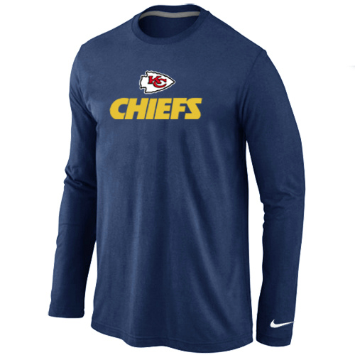Nike Kansas City Chiefs Authentic Logo Long Sleeve T-Shirt D.Blue,We sell and wholesale Nike Kansas City Chiefs Authentic Logo Long Sleeve T-Shirt D.Blue on line form chian!