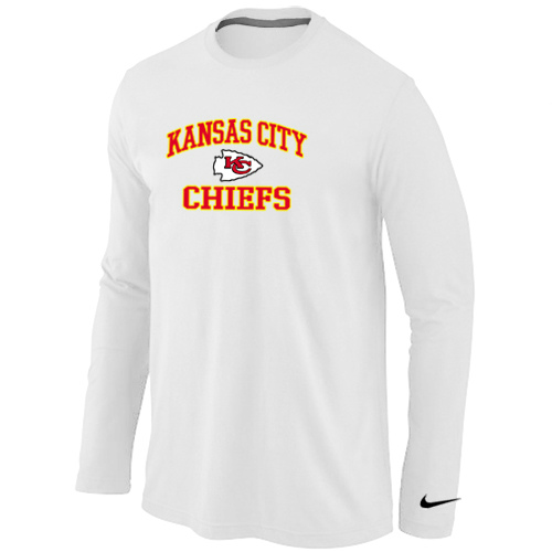 Nike Kansas City Chiefs Heart & Soul Long Sleeve T-Shirt White,We sell and wholesale Nike Kansas City Chiefs Heart & Soul Long Sleeve T-Shirt White on line form chian!