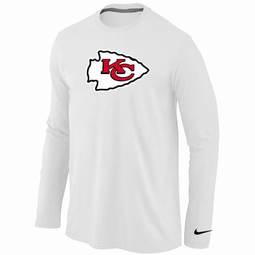 Nike Kansas City Chiefs Logo Long Sleeve T-Shirt White,We sell and wholesale Nike Kansas City Chiefs Logo Long Sleeve T-Shirt White on line form chian!