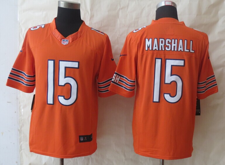 Nike Limited Chicago Bears #15 Marshall Orange Jerseys,We sell and wholesale Nike Limited Chicago Bears #15 Marshall Orange Jerseys on line form chian!