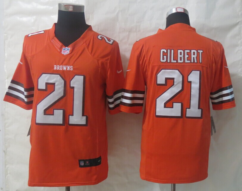 Nike Limited Cleveland Browns #21 Gilbert Orange Jerseys,We sell and wholesale Nike Limited Cleveland Browns #21 Gilbert Orange Jerseys on line form chian!