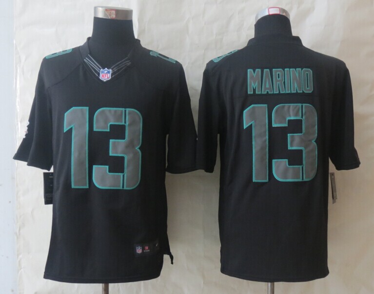Nike Limited Miami Dolphins #13 Marino Impact Black Jerseys,We sell and wholesale Nike Limited Miami Dolphins #13 Marino Impact Black Jerseys on line form chian!