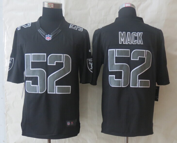 Nike Limited Oakland Raiders #52 Mack Impact Black Jerseys,We sell and wholesale Nike Limited Oakland Raiders #52 Mack Impact Black Jerseys on line form chian!