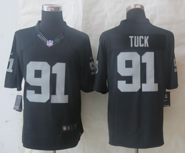 Nike Limited Oakland Raiders #91 Tuck Black Jerseys,We sell and wholesale Nike Limited Oakland Raiders #91 Tuck Black Jerseys on line form chian!