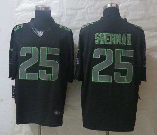 Nike Limited Seattle Seahawks #25 Sherman Impact Black Jerseys,We sell and wholesale Nike Limited Seattle Seahawks #25 Sherman Impact Black Jerseys on line form chian!