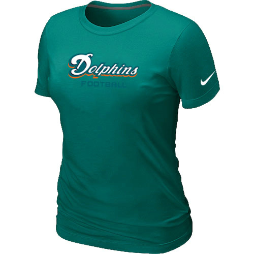 Nike Miami Dolphins Sideline Legend Authentic Font Women's T-Shirt Green,We sell and wholesale Nike Miami Dolphins Sideline Legend Authentic Font Women's T-Shirt Green on line form chian!
