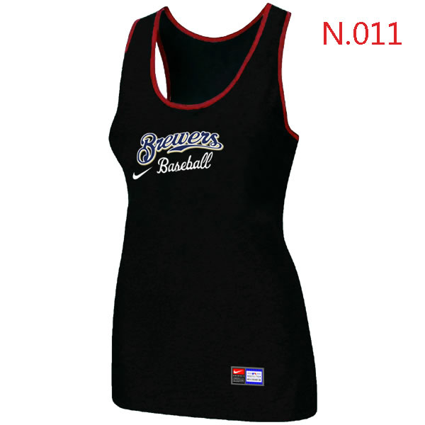 Nike Milwaukee Brewers Tri-Blend Racerback stretch Tank Top Black,We sell and wholesale Nike Milwaukee Brewers Tri-Blend Racerback stretch Tank Top Black on line form chian!