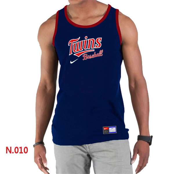 Nike Minnesota Twins Home Practice men Tank Top D.Blue,We sell and wholesale Nike Minnesota Twins Home Practice men Tank Top D.Blue on line form chian!