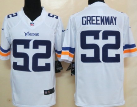 Nike Minnesota Vikings #52 Chad Greenway 2013 White Limited Jerseys,We sell and wholesale Nike Minnesota Vikings #52 Chad Greenway 2013 White Limited Jerseys on line form chian!