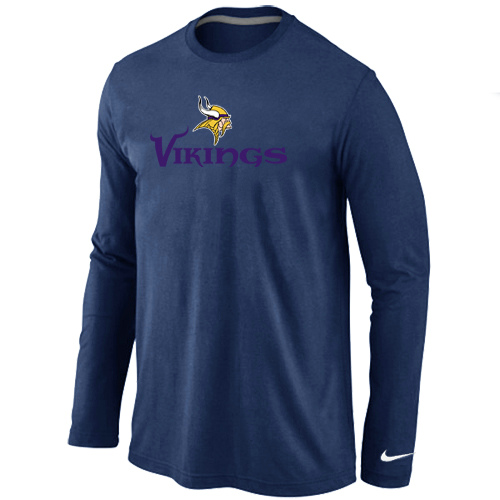 Nike Minnesota Vikings Authentic Logo Long Sleeve T-Shirt D.Blue,We sell and wholesale Nike Minnesota Vikings Authentic Logo Long Sleeve T-Shirt D.Blue on line form chian!