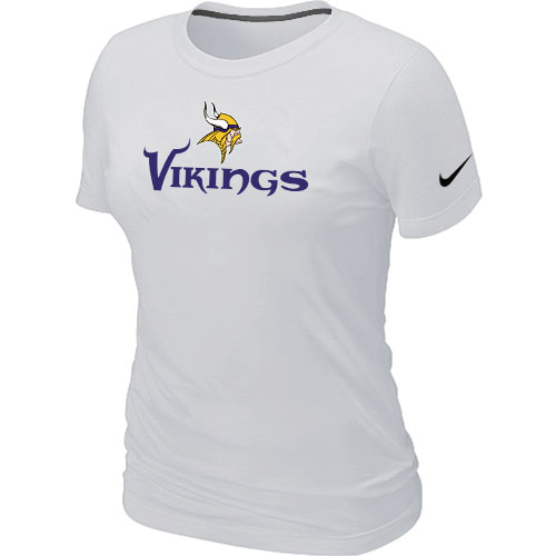 Nike Minnesota Vikings Authentic Logo Women's T-Shirt White,We sell and wholesale Nike Minnesota Vikings Authentic Logo Women's T-Shirt White on line form chian!