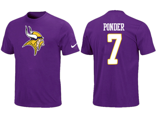 Nike Minnesota Vikings Christian Ponder Name & Number T-Shirt purple,We sell and wholesale Nike Minnesota Vikings Christian Ponder Name & Number T-Shirt purple on line form chian!