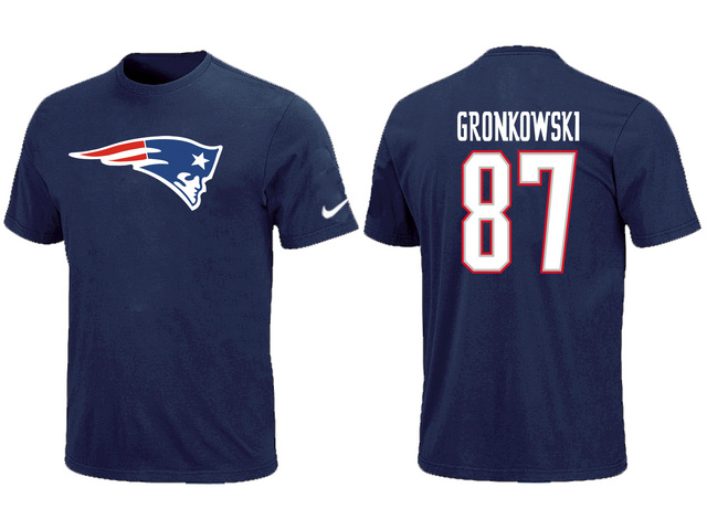 Nike New England Patriots 87 GRONKOWSKI Name & Number T-Shirt,We sell and wholesale Nike New England Patriots 87 GRONKOWSKI Name & Number T-Shirt on line form chian!