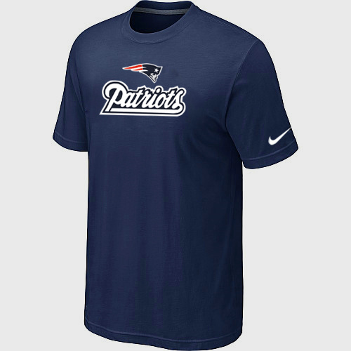 Nike New England Patriots Authentic Logo T-Shirt D.Blue,We sell and wholesale Nike New England Patriots Authentic Logo T-Shirt D.Blue on line form chian!