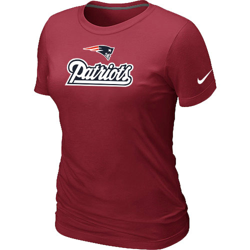 Nike New England Patriots Authentic Logo Women's T-Shirt Red,We sell and wholesale Nike New England Patriots Authentic Logo Women's T-Shirt Red on line form chian!