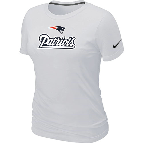 Nike New England Patriots Authentic Logo Women's T-Shirt White,We sell and wholesale Nike New England Patriots Authentic Logo Women's T-Shirt White on line form chian!