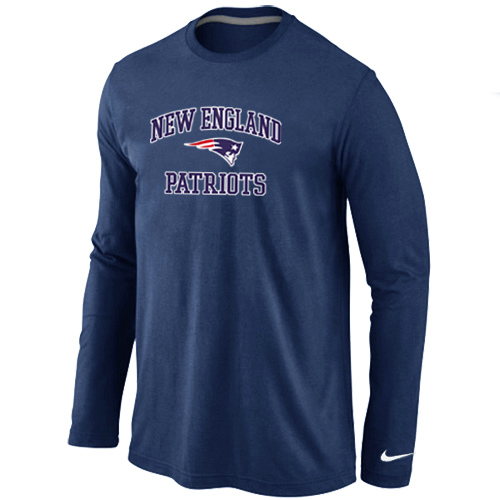 Nike New England Patriots Heart & Soul Long Sleeve T-Shirt D.Blue,We sell and wholesale Nike New England Patriots Heart & Soul Long Sleeve T-Shirt D.Blue on line form chian!