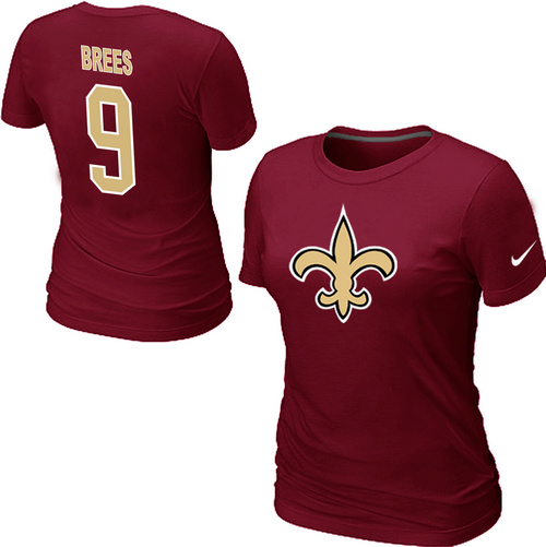 Nike New Orleans Saints Drew Brees Name & Number Women's T-Shirt Red,We sell and wholesale Nike New Orleans Saints Drew Brees Name & Number Women's T-Shirt Red on line form chian!