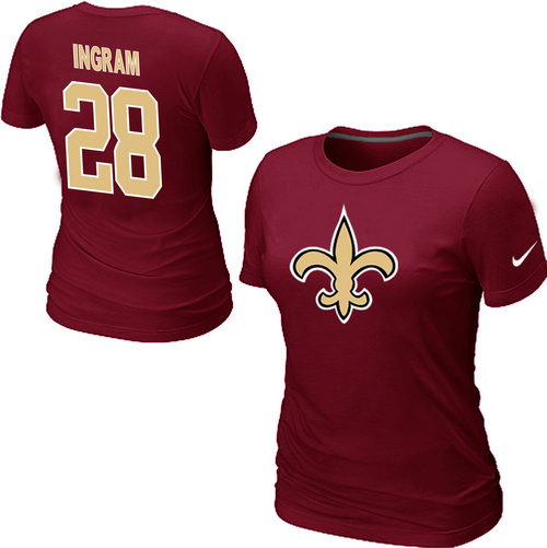 Nike New Orleans Saints Mark Ingram Name & Number Women's T-Shirt Red,We sell and wholesale Nike New Orleans Saints Mark Ingram Name & Number Women's T-Shirt Red on line form chian!