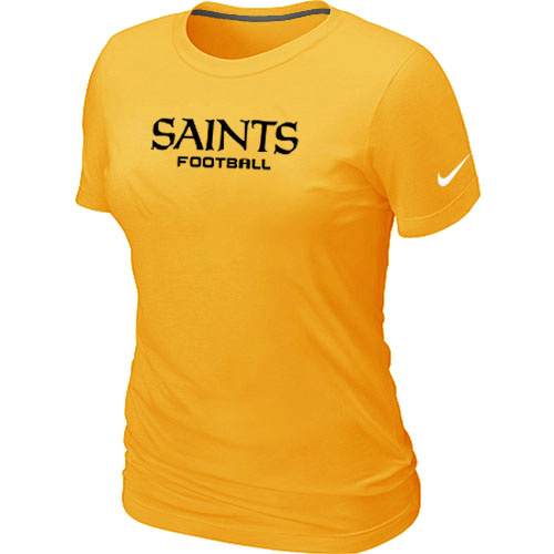 Nike New Orleans Saints Sideline Legend Authentic Font Women's T-Shirt Yellow,We sell and wholesale Nike New Orleans Saints Sideline Legend Authentic Font Women's T-Shirt Yellow on line form chian!