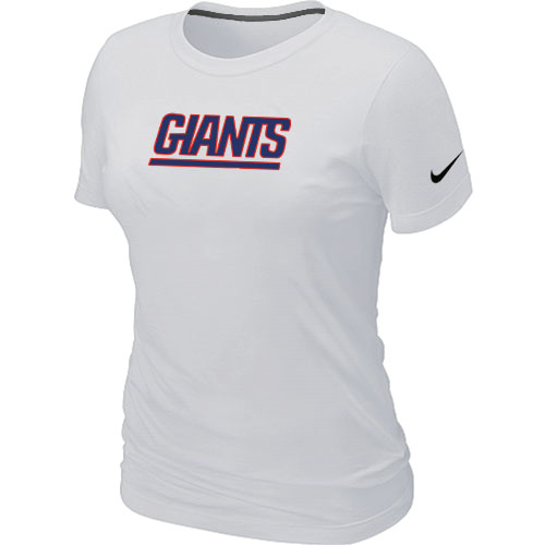 Nike New York Giants Authentic Logo Women's T-Shirt - White,We sell and wholesale Nike New York Giants Authentic Logo Women's T-Shirt - White on line form chian!