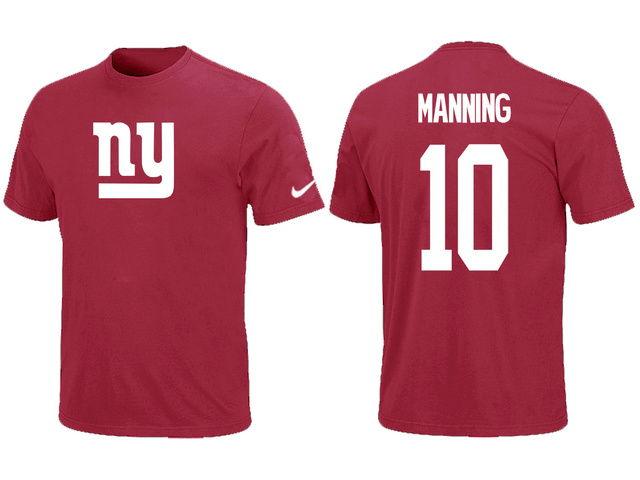 Nike New York Giants Eli Manning Name & Number T-Shirt Red,We sell and wholesale Nike New York Giants Eli Manning Name & Number T-Shirt Red on line form chian!