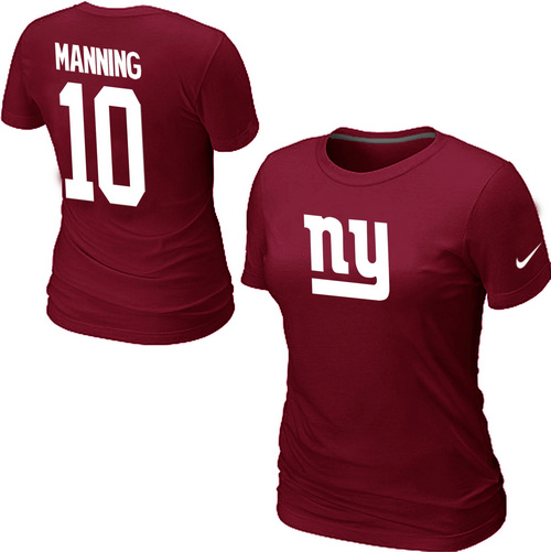Nike New York Giants Eli Manning Name & Number Women's T-Shirt Red,We sell and wholesale Nike New York Giants Eli Manning Name & Number Women's T-Shirt Red on line form chian!