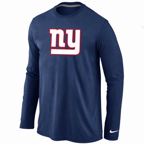 Nike New York Giants Logo Long Sleeve T-Shirt D.Blue,We sell and wholesale Nike New York Giants Logo Long Sleeve T-Shirt D.Blue on line form chian!