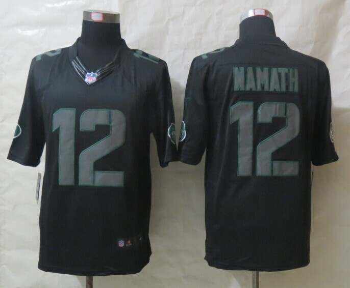 Nike New York Jets #12 Namath Impact Limited Black Jerseys,We sell and wholesale Nike New York Jets #12 Namath Impact Limited Black Jerseys on line form chian!