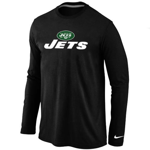 Nike New York Jets Authentic Logo Long Sleeve T-Shirt Black,We sell and wholesale Nike New York Jets Authentic Logo Long Sleeve T-Shirt Black on line form chian!
