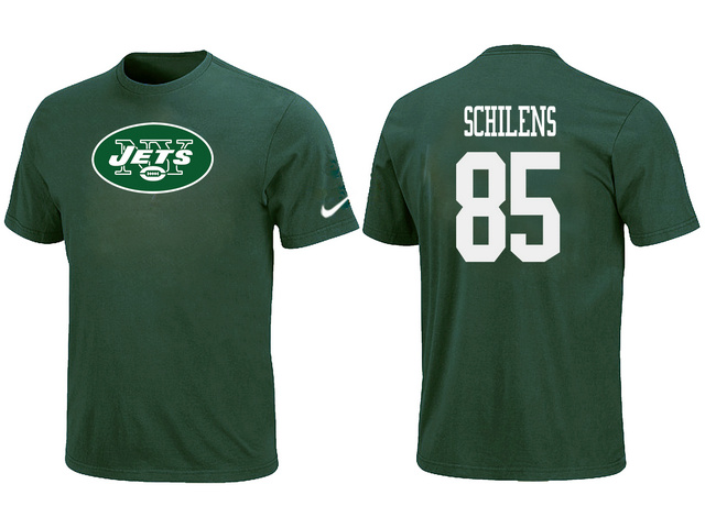 Nike New York Jets Chaz Schilens Name & Number T-Shirt Green,We sell and wholesale Nike New York Jets Chaz Schilens Name & Number T-Shirt Green on line form chian!