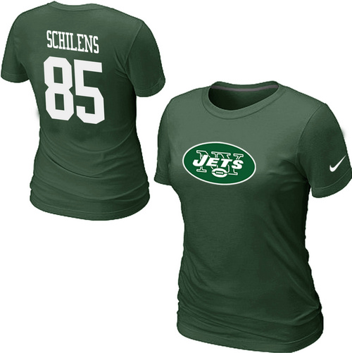 Nike New York Jets Chaz Schilens Name & Number Women's T-Shirt Green,We sell and wholesale Nike New York Jets Chaz Schilens Name & Number Women's T-Shirt Green on line form chian!