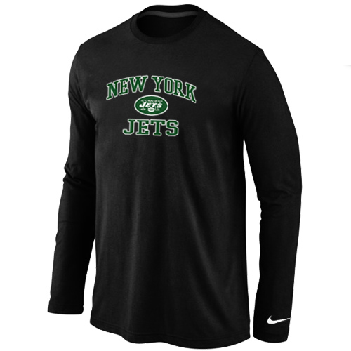 Nike New York Jets Heart & Soul Long Sleeve T-Shirt Black,We sell and wholesale Nike New York Jets Heart & Soul Long Sleeve T-Shirt Black on line form chian!