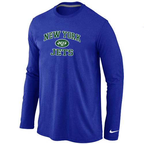Nike New York Jets Heart & Soul Long Sleeve T-Shirt Blue,We sell and wholesale Nike New York Jets Heart & Soul Long Sleeve T-Shirt Blue on line form chian!