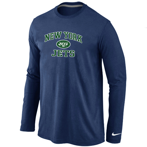Nike New York Jets Heart & Soul Long Sleeve T-Shirt D.Blue,We sell and wholesale Nike New York Jets Heart & Soul Long Sleeve T-Shirt D.Blue on line form chian!