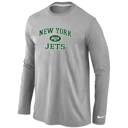 Nike New York Jets Heart & Soul Long Sleeve T-Shirt Gray,We sell and wholesale Nike New York Jets Heart & Soul Long Sleeve T-Shirt Gray on line form chian!