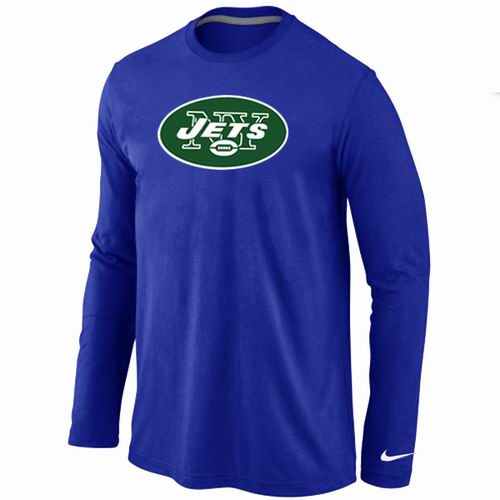 Nike New York Jets Logo Long Sleeve T-Shirt Blue,We sell and wholesale Nike New York Jets Logo Long Sleeve T-Shirt Blue on line form chian!