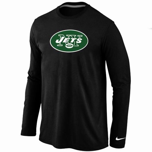 Nike New York Jets Logo Long Sleeve T-Shirt black,We sell and wholesale Nike New York Jets Logo Long Sleeve T-Shirt black on line form chian!