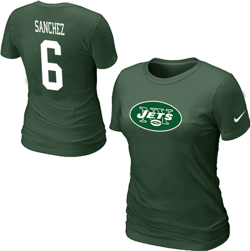 Nike New York Jets Mark Sanchez Name & Number Women's T-Shirt Green,We sell and wholesale Nike New York Jets Mark Sanchez Name & Number Women's T-Shirt Green on line form chian!