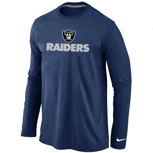Nike Oakland Raiders Authentic Logo Long Sleeve T-Shirt D.Blue,We sell and wholesale Nike Oakland Raiders Authentic Logo Long Sleeve T-Shirt D.Blue on line form chian!