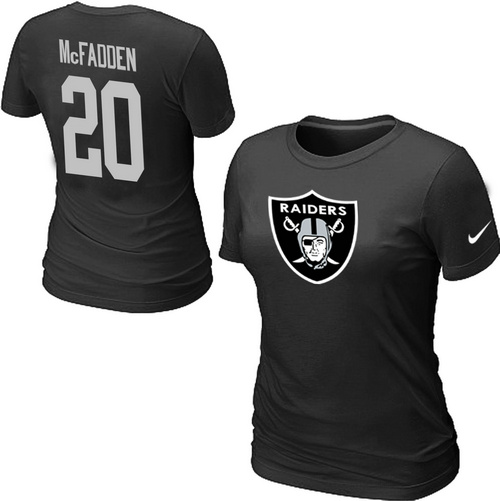 Nike Oakland Raiders Darren McFadden Name & Number Women's T-Shirt Black,We sell and wholesale Nike Oakland Raiders Darren McFadden Name & Number Women's T-Shirt Black on line form chian!