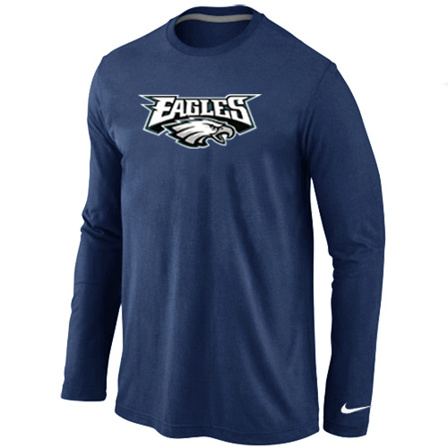 Nike Philadelphia Eagles Authentic Logo Long Sleeve T-Shirt D.Blue,We sell and wholesale Nike Philadelphia Eagles Authentic Logo Long Sleeve T-Shirt D.Blue on line form chian!