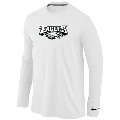 Nike Philadelphia Eagles Authentic Logo Long Sleeve T-Shirt White,We sell and wholesale Nike Philadelphia Eagles Authentic Logo Long Sleeve T-Shirt White on line form chian!